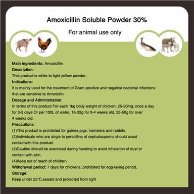 アモキシシリン ソリュブル パウダー 30%